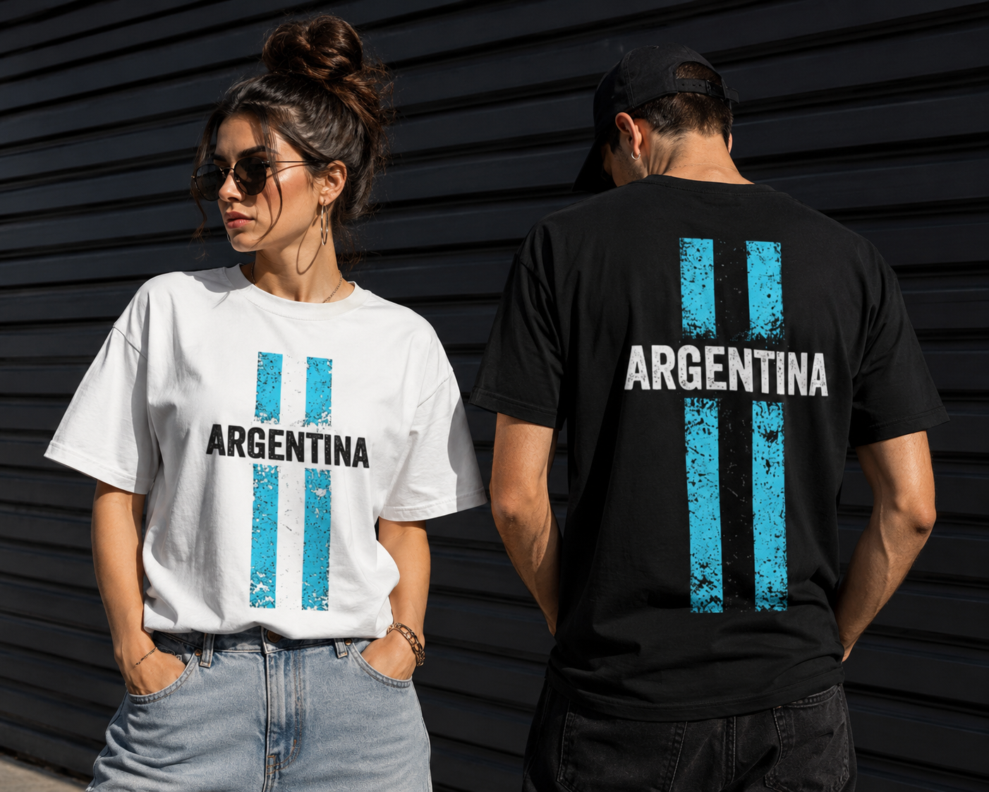 Argentina Stripes Tee | Soccer Flag Tank Top Style