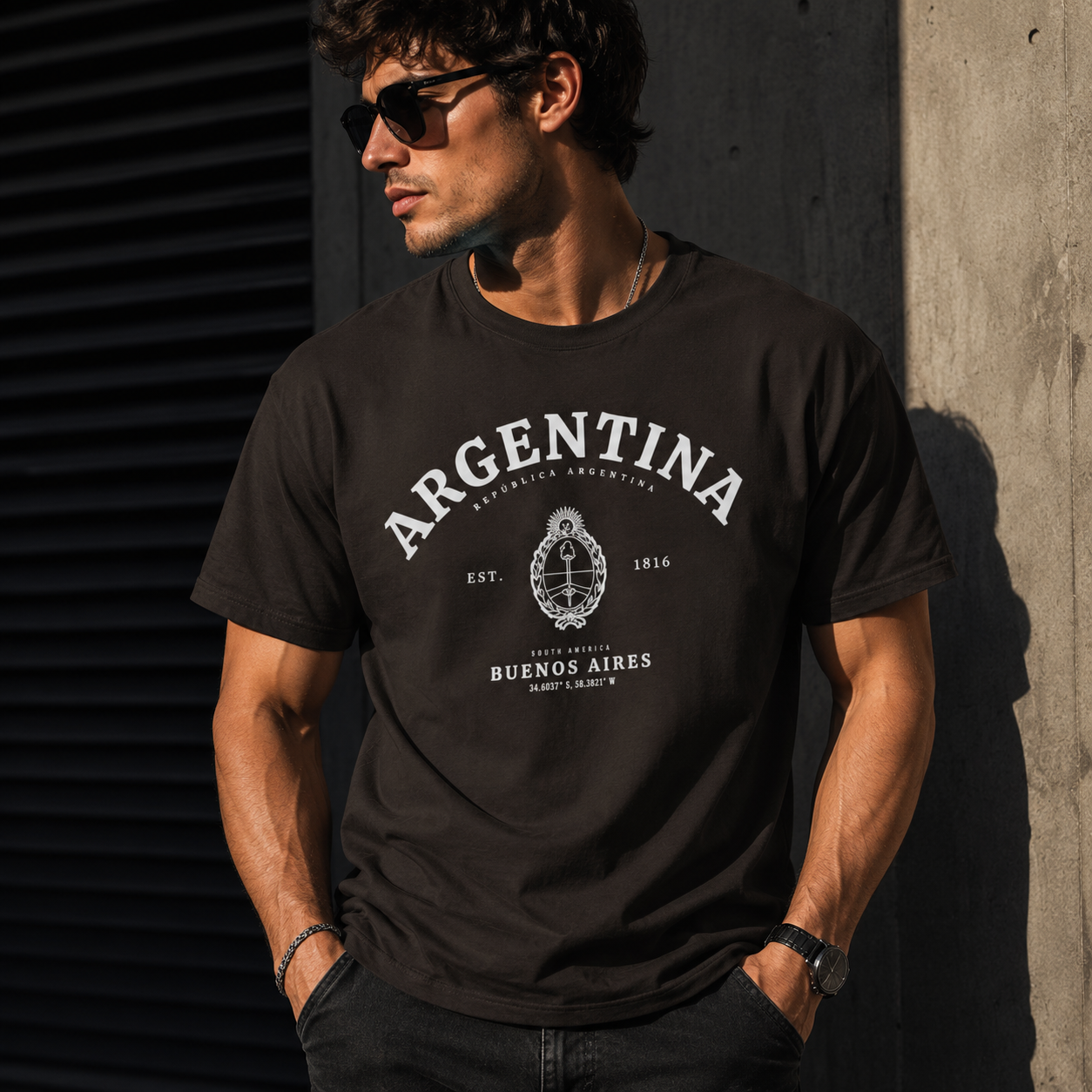 Argentina Crest Tee | Buenos Aires Vintage Soccer Shield